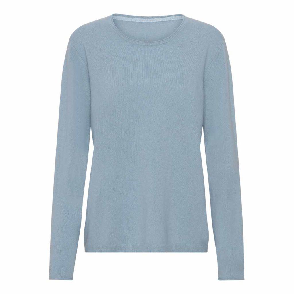 Cashmere pullover dusty blue