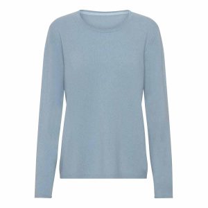 Cashmere pullover dusty blue