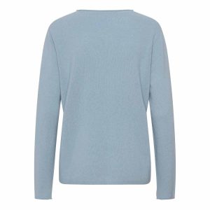 Cashmere pullover dusty blue bag