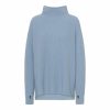 Cashmere oversized sweater, dusty blue
